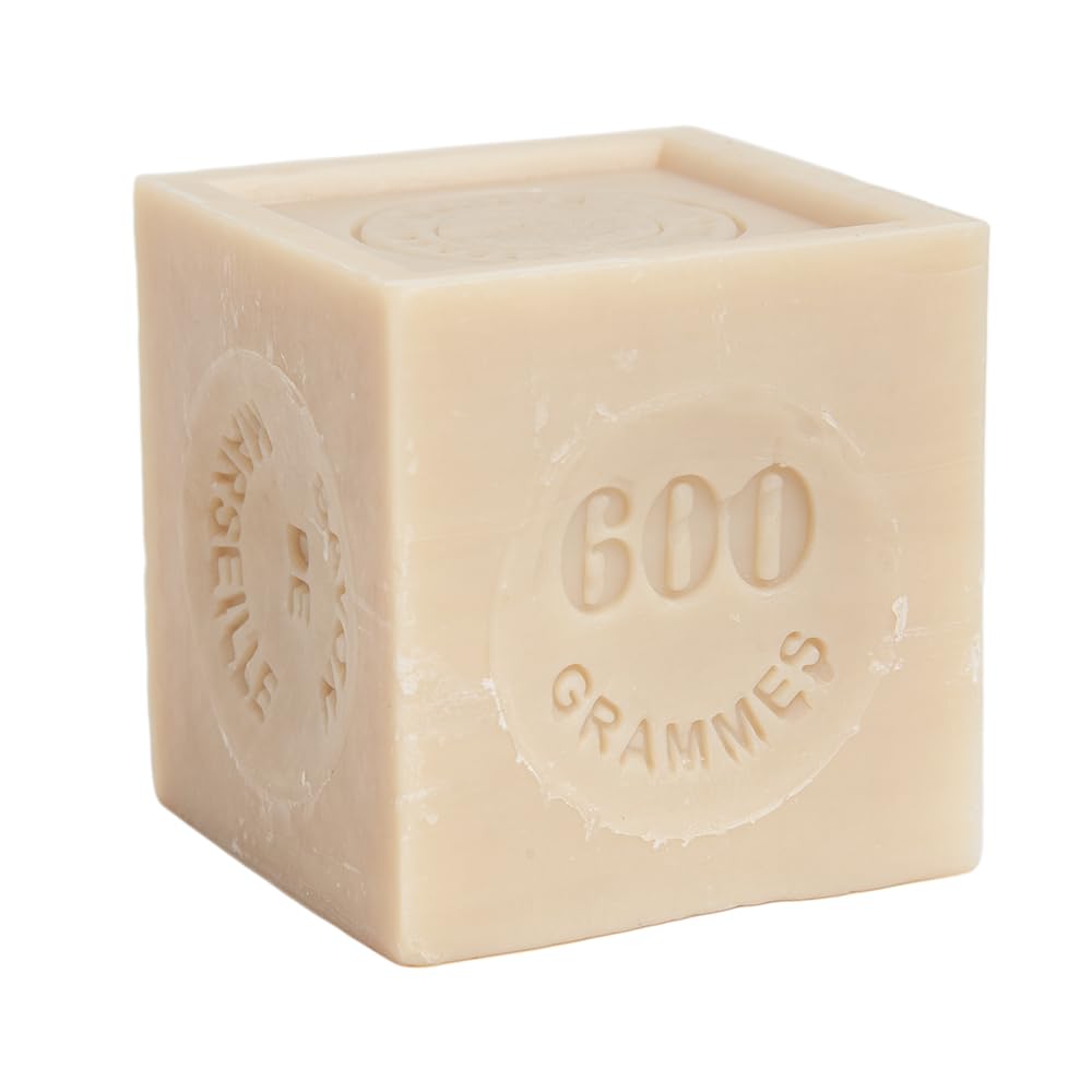 Label Provence Nature Savon De Marseille – biologisch abbaubarer französischer Seifenwürfel aus 72 % reinem biologischem Pflanzenöl – pflegend – Hände Körperwäsche und Haushaltswäsche – 600 g Würfel –
