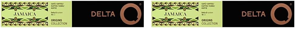 Delta Q Orígenes Jamaica - Cápsulas de Café Molido Intensidad 8 - Espresso Exótico con Notas de Cacao, Vainilla y Almendra - 10 Cápsulas (Paquete de 2)