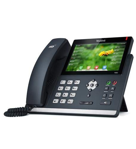 Yealink Sip-T48S Business Phone System: Starter Pack With Voicemail, Auto Attendant, Cell & Remote Phone Extensions, Call Recording & Free Twacomm.com Phone Service For 1 Year (4 Phone Bundle) #TOP2