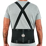 Ergodyne ProFlex 1100SF Back Support Brace, 8" Spandex Belt, Patented Stays Provide Added Support