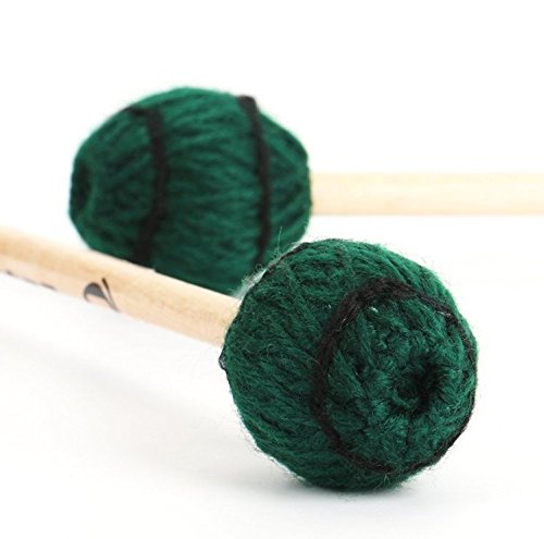 Clavier pour marimbas ForaineamAZB Solist mailloche manche érable et tête fil vert foncé medium