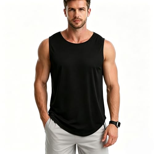 Men's Tank Tops Muscle Shirts Sleeveless Dry Fit Gym Workout