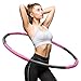 WATSABRO Fitness Hoop Reifen Erwachsene, 8 Segmente Abnehmbarer Hoop Reifen zum Abnehmen Exercise Bauchformung und Massage, Slim Hoop Reifen mit Premium Schaumstoff