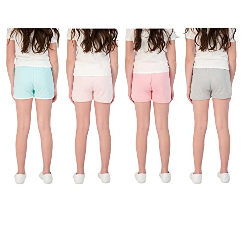 Sweet Butterfly Girls Shorts 4 Pack Athletic Dolphin Short for Kids, Girl Workout Clothes4