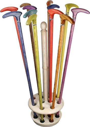 Floor Cane Stand - Ash Wood