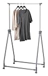 Heavy Duty Garment Rack Clothes Rack, Adjustable Clothing Rack Organizer, Single or Double Rail Hanging Rack with Optional Wheels & Shelves for Bedroom, Laundry, Closet & Retail Store (STYLE 3)