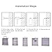 SBCWH Stainless Steel Cell Phones Storage Cabinet, 12/24/36/48/60 Slots Cell Phone Locker with Handle and Security Lock, Freestanding/Wall-Mounted, for Classroom Office Gym(22x19x25cm)