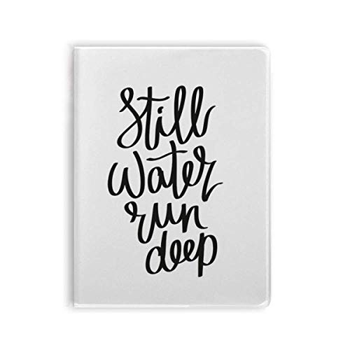Carnet Still Water Run à couverture souple et citation profonde pour notes