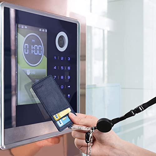 2 Pack Leather Badge Holder And Adjustable Retractable Lanyards, Quick Release Buckle And Safety Breakaway Lanyards With Swivel Metal Clasp For Offices, Staff, Students, Employees, Royal Blue #TOP4