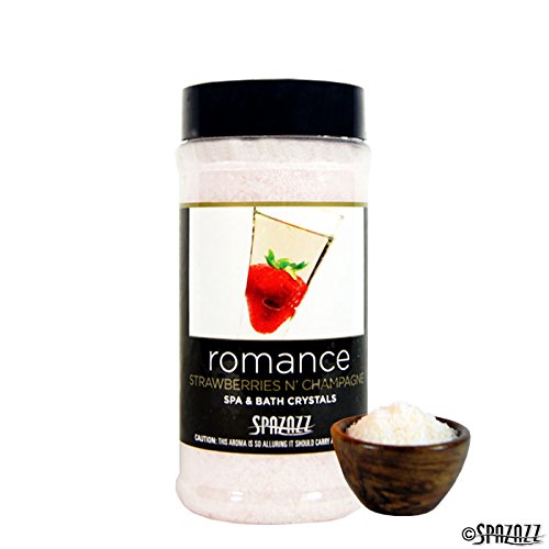 Spazazz Spz-502 Set The Mood Crystals Container Bath Minerals, 17-Ounce, Strawberries N' Champagne Romance #TOP3
