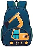 LOIDOU Toddler Backpack Boy, 15 Inch Kids Preschool Kindergarten School Backpack, Toddler Daycare Travel Backpack with Chest Strap, Little Kids Backpack for Senior Year Fits 3 to 8 Years Old
