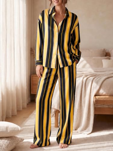 Women's Striped Pajama Set - image 3