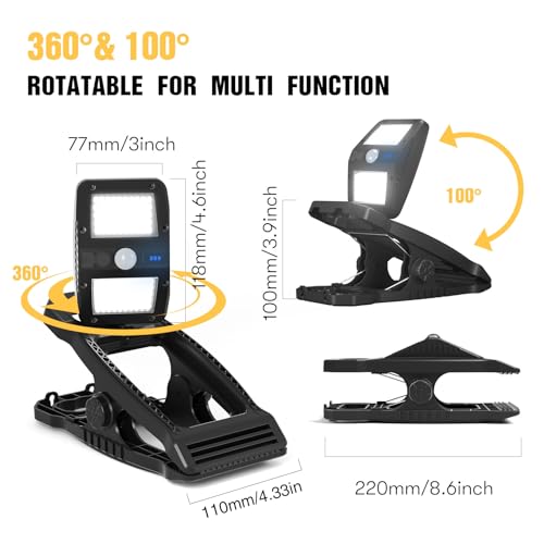 Lumières solaires à clip extérieur orientables à 360 degrés avec étanchéité renforcée - 7