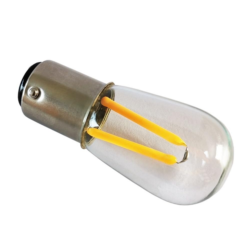 Fengyan Żarówki Domowe, Opakowanie 20 sztuk, mała żarówka LED Filament Light T22B B15D 1,5 W DC12 V/24 V/36 V/48 V, oświetlenie dekoracyjne na Boże Narodzenie(2700K Warm White,24V)