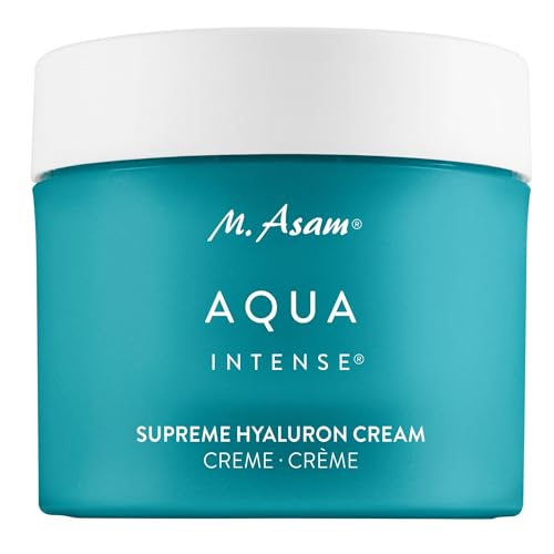 M. Asam Aqua Intense Supreme Hyaluron Cream (100 ml) - Crema hidratante sin perfume con hialurón, complejo hidratante de 120 horas, efecto antiarrugas, textura ligera
