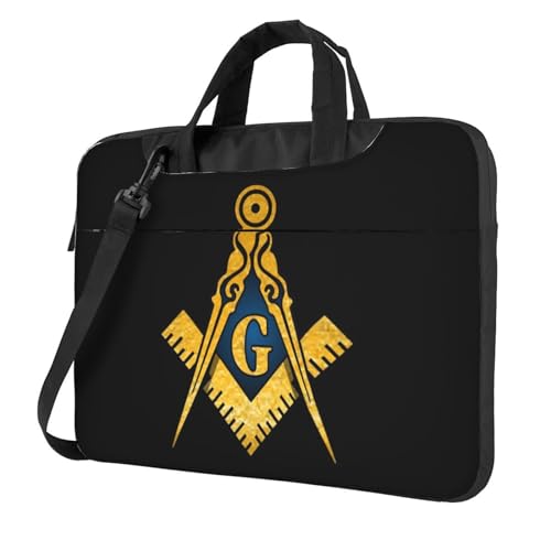 Freemason 3d Pattern Laptop Bag Shoulder Bag Computer Notebook Briefcase Messenger Bag