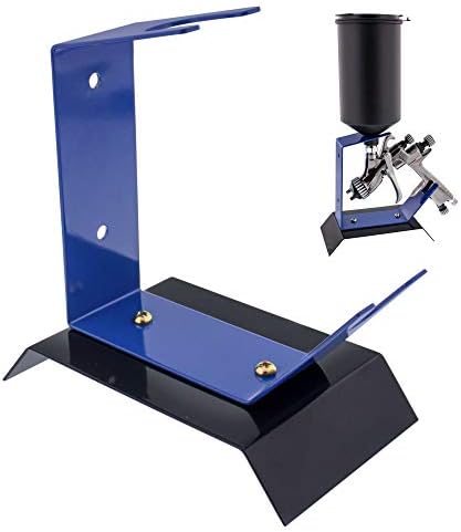 TCP Global Brand Benchtop Gravity Feed Spray Gun Holder Stand, Holds Auto Paint HVLP Guns, Table or Bench Top
