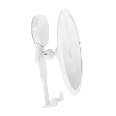 GALPADA Wall Mounted Makeup Mirror with Adhesive Punch Design High Definition Vanity Mirror for Easy Makeup Application Bathroom