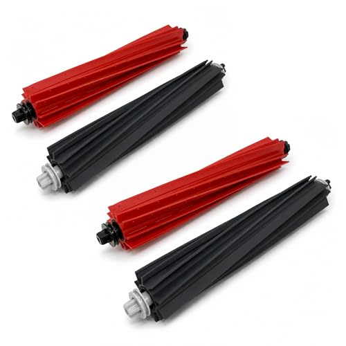 Image of 2 Set Dual Rubber Replacement Main Brushes Compatible with Roborock S8 / S8+ / Pro Ultra, Q8 Max / Q8+, Q5 Pro / Q5+ / Max+, Anti-Tangle Roller Sweeper Parts for Pet Hair & Floors