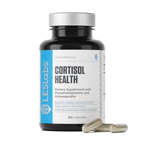 LES Labs Cortisol Health – Stress Relief, Balanced Cortisol Response, Relaxation & Deep Sleep – Phosphatidylserine, Magnesium, Magnolia Bark, Rhodiola Rosea & Ashwagandha – Non-GMO – 60 Capsules