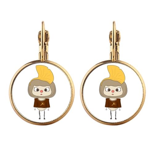 Ginkgo en boucles d'oreilles pendantes dorées pour illuminer vos tenues de soirée