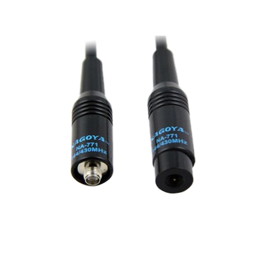 Convient for Nagoya SMA Femelle SMA-F Double Large Bande antenne Flexible VHF/UHF 144/430 MHz Radio bidirectionnelle adaptée for BAOFENG UV-5R BF-888S UV-82, etc.(SMA Famale 2 pcs)