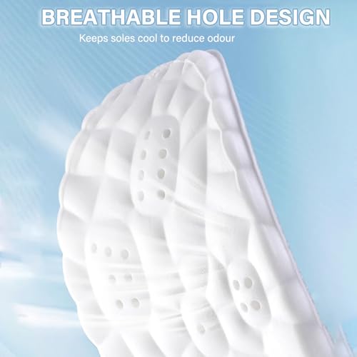Image of Height Increase Memory Foam Insoles for Men & Women - Taller Heel Lift Shoe Inserts with Breathable Cushioned Comfort for Sports Shoes, Work Boots | Trim to Fit (Black 3.5cm, 9-11.5 US Men)