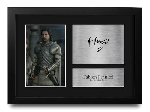 Bild: HWC Trading Fabien Frankel House of the Dragon Ser Criston Cole Geschenke Gedrucktes Signiertes Autogramm Foto f�r Fans von Fernsehshows - A4 Gerahmt f�r 29,99 EUR bei amazon.de