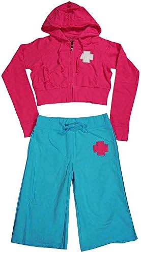 Rebelette - Big Girls' Hoodie and Capri Sweatsuit