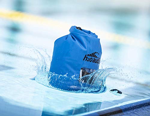 H2O Audio Floating Dry Bag, 100% Waterproof, Roll Top Closure With A Sealed Smart Phone Window Case,10L Sack For Swimming, Kayaking, Boating, Fishing, Camping And Hiking #TOP2