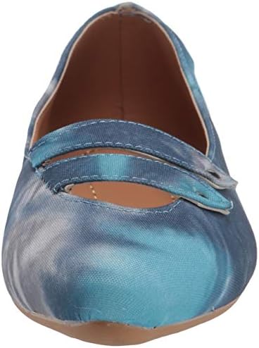 YOKI-GENEVA-50 Women's Suede Ballet Flat with Two Front Straps, Tie Dye, 9 M US | Image 1