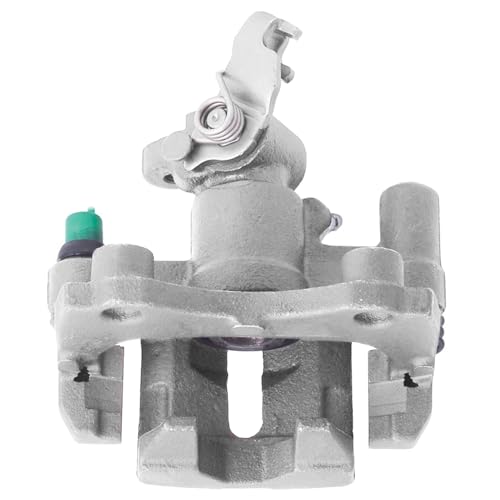 Image of Detroit Axle - Rear Right Brake Caliper for Ford 1991-1996 Escort | Mercury Tracer 1990-1993 Mazda 323 1990-1994 Protege, Passenger Side Disc Brake Caliper with Bracket Replacement