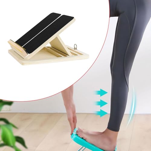 Tabla inclinada de madera para estiramiento de pantorrillas miniatura 3