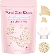 Wax Beads Professional Waxing for Hair Removal | 2.5lb/1.13kg Hard Wax Beads for Brazilian, Bikin...