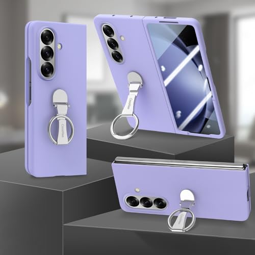 Étui rigide Samsung Z Fold 7 violet haut de gamme avec protection écran rigide