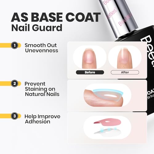 Beetles Clear 2 in 1 Nail Polish for Women
