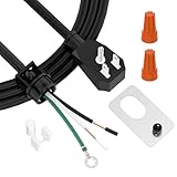 HCK44 Range Hood Power Cord Kit,HILICTOKT Convert Range Hood Hardwire to Plug in Range Hood Parts Compatible with Kenmore、Broan and Other Range Hood