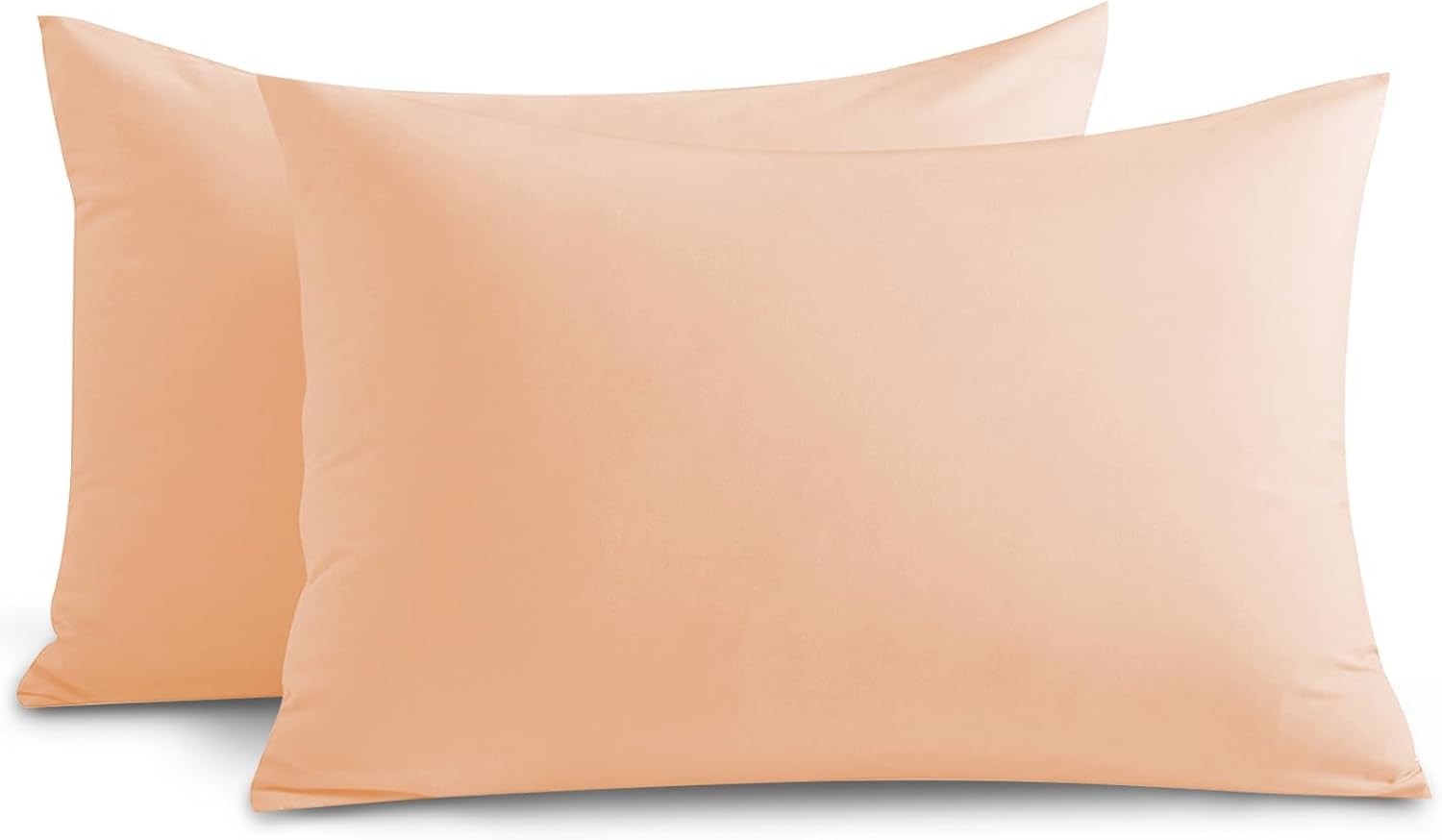 Yorkshire Bedding Peach Pillow Cases 12 Pack 100% Soft Brushed Microfiber Hypoallergenic Pillowcases with Envelope Closure - Fade & Stain Resistant Housewife Pillow Covers (50 X 75 Cm)