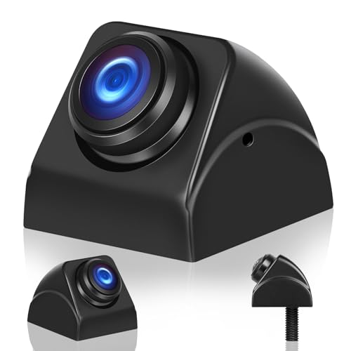 Inefala AHD Telecamera per Auto con Visione Notturna Impermeabile IP67 1280X720P AHD 360° Rotante Telecamera Posteriore con 6M Cavo per SUV Furgoni DC12V