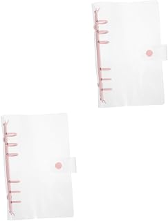 MAGICLULU 2 Peças Capa De Folhas Soltas Transparente Para Notebook Capa De Mesa Organizador De Mesa Pastas De Arquivos Arquivos De Suspensão Bolsas De Arquivo De Escritório Capa De Notebook
