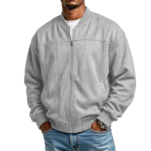 Zip Up Jacket Men Light Business Casual Bomber Jacket with Pockets 2026 - image 6