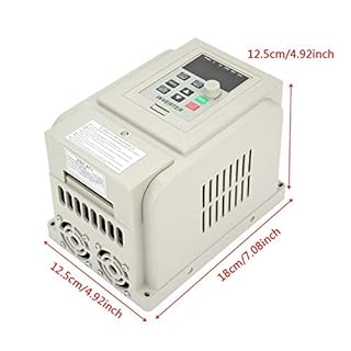 Jadeshay Variateur de Vitesse pour Moteur 220VAC 2.2KW Variateur de Fréquence Monophasé VFD Convertisseur de Fréquence Entrée Monophasé Sortie Triphasé