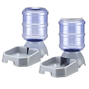 Pet Feeder and Water Food Dispenser Automatic for Dogs Cats 100 BPA Free Gravity Refill Easily Clean Self Feeding for Small Large Pets Puppy Kitten Rabbit Bunny