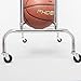 CHAMPRO 12 Ball Rack with Casters for Basketball, Volleyball, and More, Upright