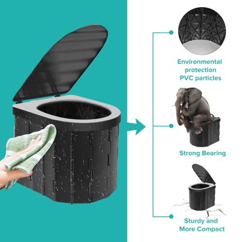 Moremili WC da campeggio, portatile, per attività