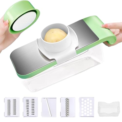 Rallador De Patatas | Cortador Multifuncional de Cebollas - Cortador Manual Para Quesos Col Frutas Preparación Cocina Diaria Hogar Acampada Ensaladas