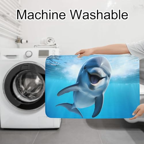 Tapis de bain dauphin durable pour sortie de douche sécurisée - 8