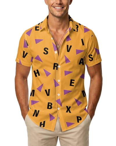 Image of 99TIMORO Fathers Movie Hawaiian Shirt for Men, Characters Button Down Short Sleeve Top, Summer Beach Gifts