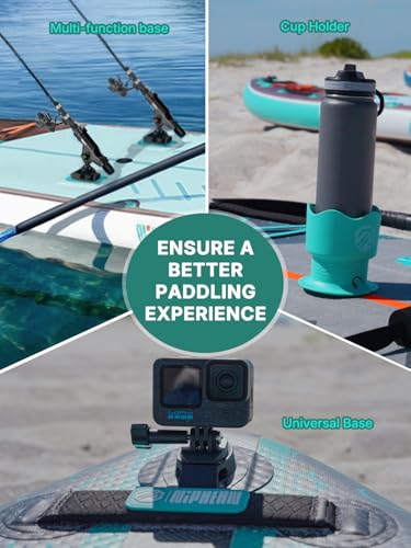 Image of Niphean PRO Extra Large Inflatable Paddle Board with Seat, 11'6 inch /12'6 inch SUP | Stand Up Paddle Board with Pressure Gauge, StabilTrac Fin, Upgraded All-Round /Touring SUP for Adult Adventures, 2+1 Person