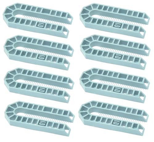 TERF® 100mm X 43mm X 10mm Thick U Shims Packers Spacers Plastic Packing Horseshoe Window Glazing Door Kitchen Cabinet Tiles Installations with 10mm Thick - Pack of 25